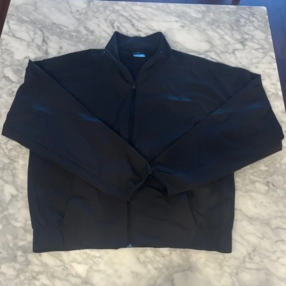 Men's Adidas ZNE Classic Black Zip-Up Windbreaker